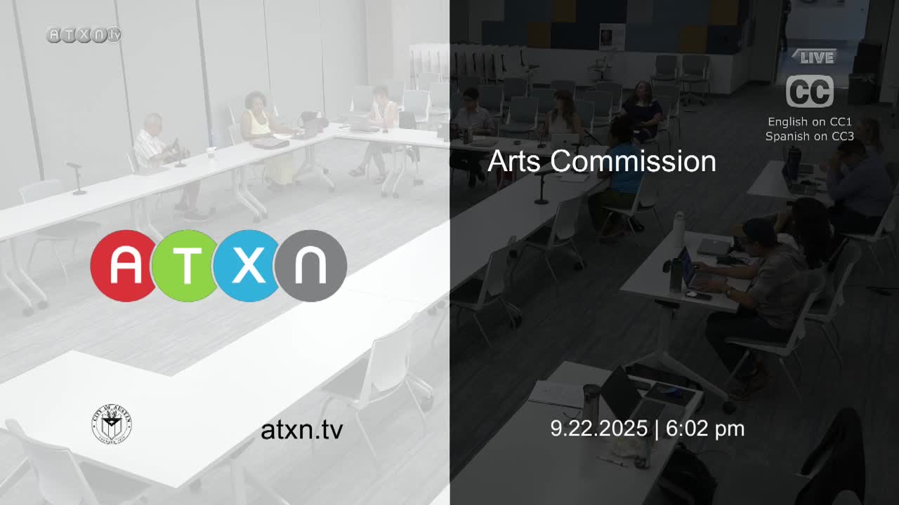 Austin Arts Commission approves minutes and discusses public art engagement strategies