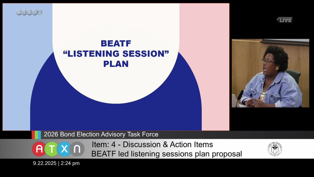 BTIP Plans November Community Meetings for Bond Process Feedback in Austin