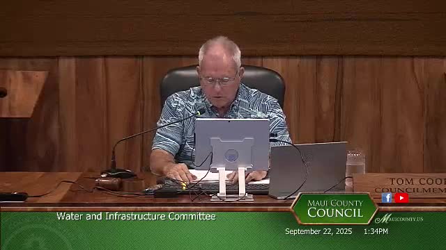 Water and Infrastructure Committee debates housing crisis response in Lahaina