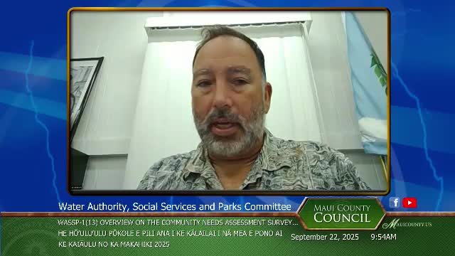Maui County Committee Discusses Unique Needs of Lanai Residents and Data Collection Gaps