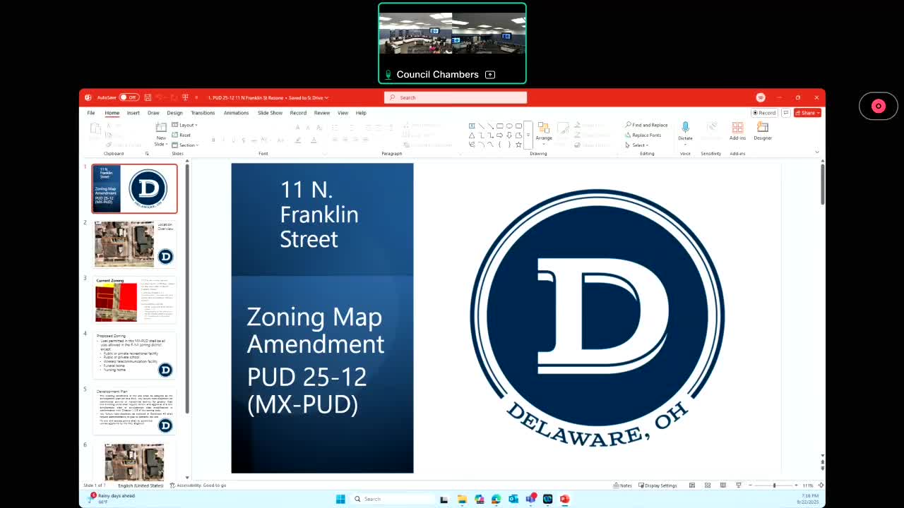 Planning Commission Approves PUD Rezone at 11 North Franklin Street for Art Studio