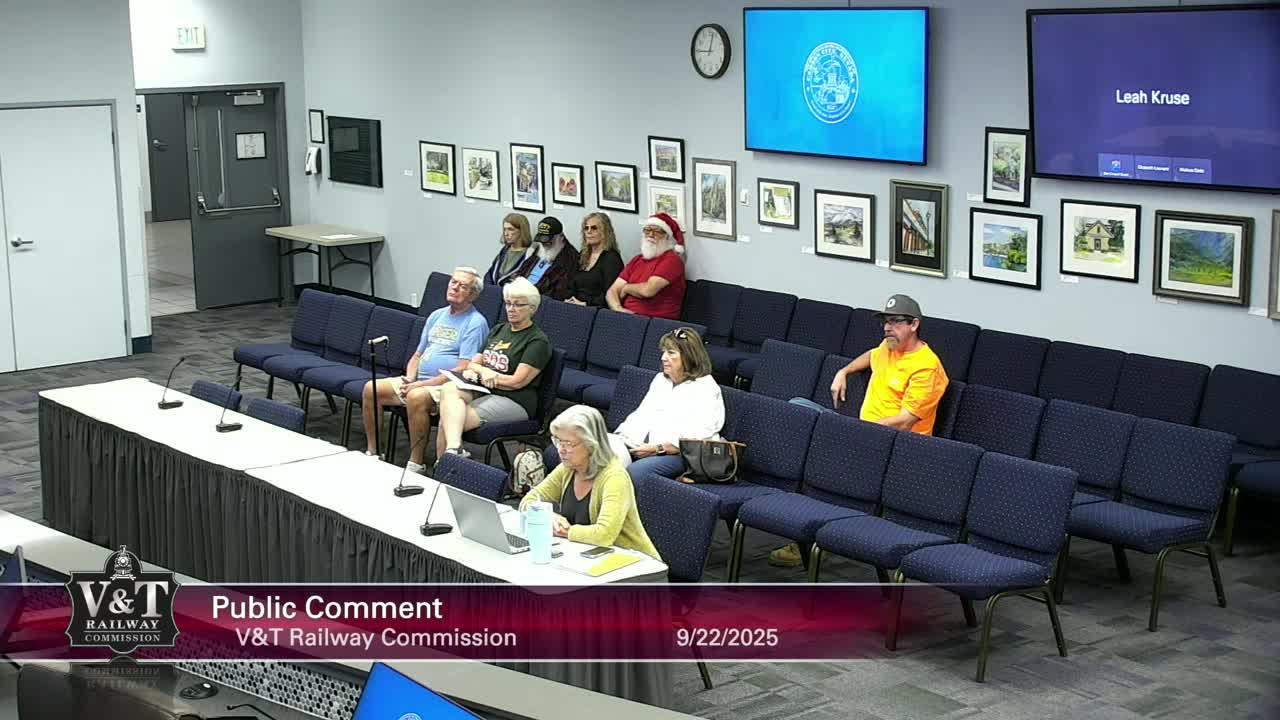 V and T Commission Approves $10K Website Contract Amendment and Budget Reports