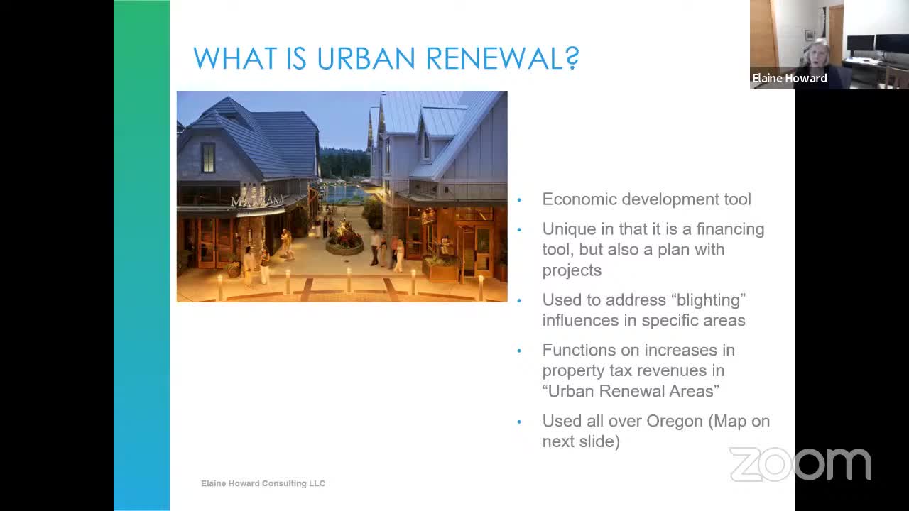 Oregon Urban Renewal Explained as Economic Development Financing Tool