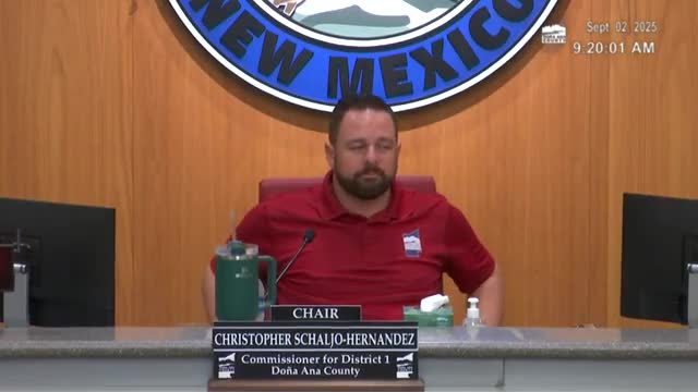 Dona Ana County sets timeline for opioid‑settlement spending; RFP due by October and community workshop set Sept. 16