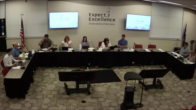 New Berlin board approves preliminary 2025–26 budget centered on conservative state-aid assumptions and one-time capital funding plan