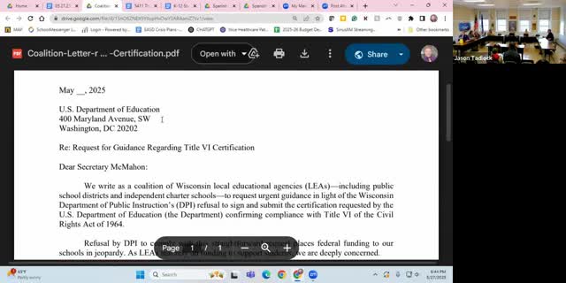 Elkhorn school board joins statewide coalition asking U.S. Department of Education for Title VI clarification