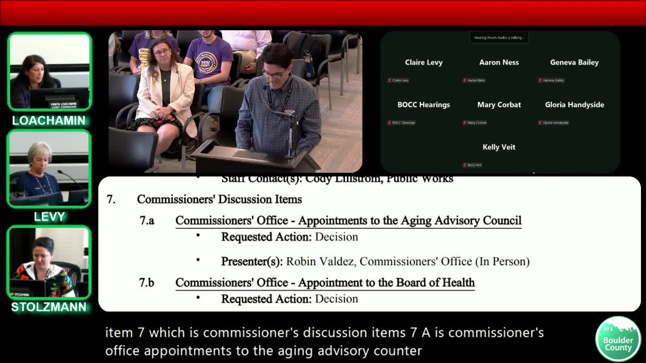 Commissioners appoint volunteers to multiple advisory boards, leave some seats open