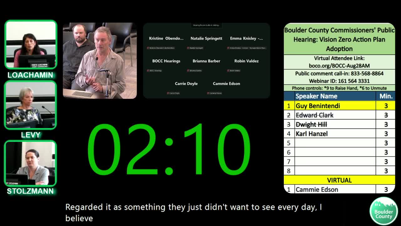 Boulder County adopts Vision 0 action plan aimed at eliminating fatal and serious traffic injuries