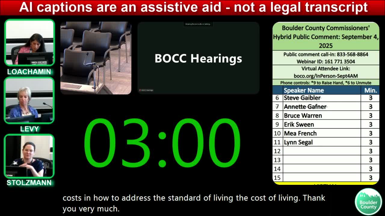 Eldorado Springs resident urges flexibility after county halves presumptive house-size maximums