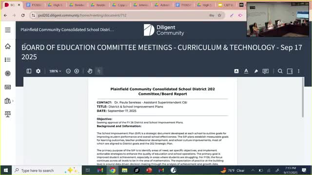 District puts five new high‑school courses on 30‑day display; merchandising pilot to start at Plainfield East
