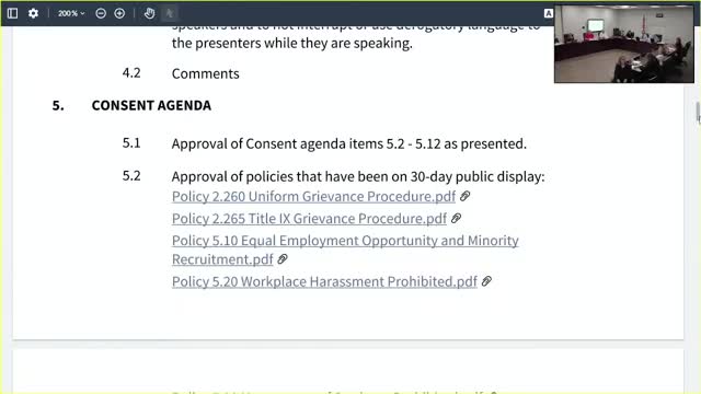 Participants discuss approval of appointment agreement with Planinfield schools; vote not recorded