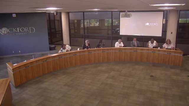 Rockford police chief and board recognize RPS graduate Kaylee Wilhelms as department cadet hire