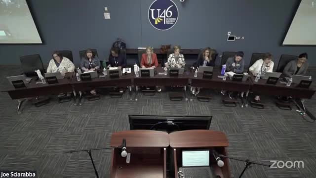 U‑46 holds public hearing on FY26 budget; district projects planned drawdown for capital projects