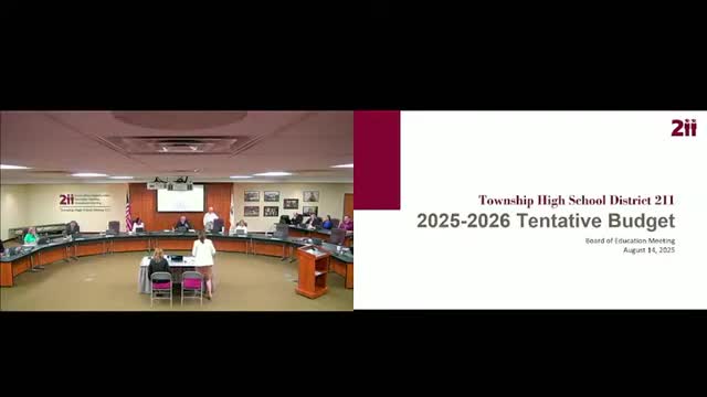 District 211 adopts tentative 2025–26 budget, schedules public hearing for Sept. 18