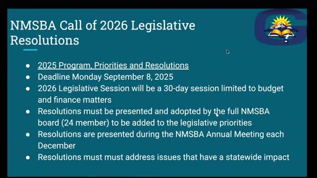 Board seeks to resubmit special‑education stipend resolution to NMSBA for 2026