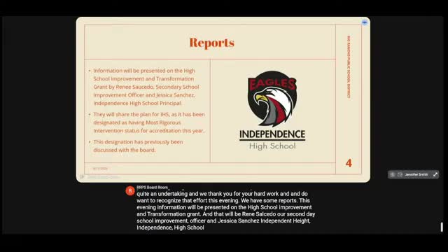 District approves $150,000 for Independence High School transformation plan