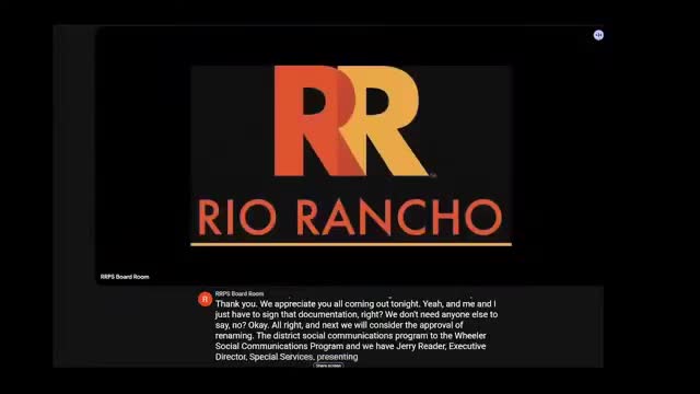 Rio Rancho board renames social-communication program for late special-services director Tamara Wheeler