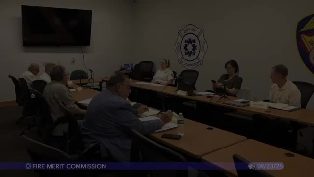 Merit Commission Approves Bloomington Fire Department Hiring List and Plans Ceremony