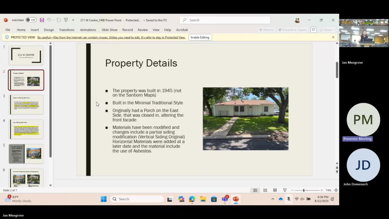 Board rerates 211 West Center to low and approves demolition eligibility