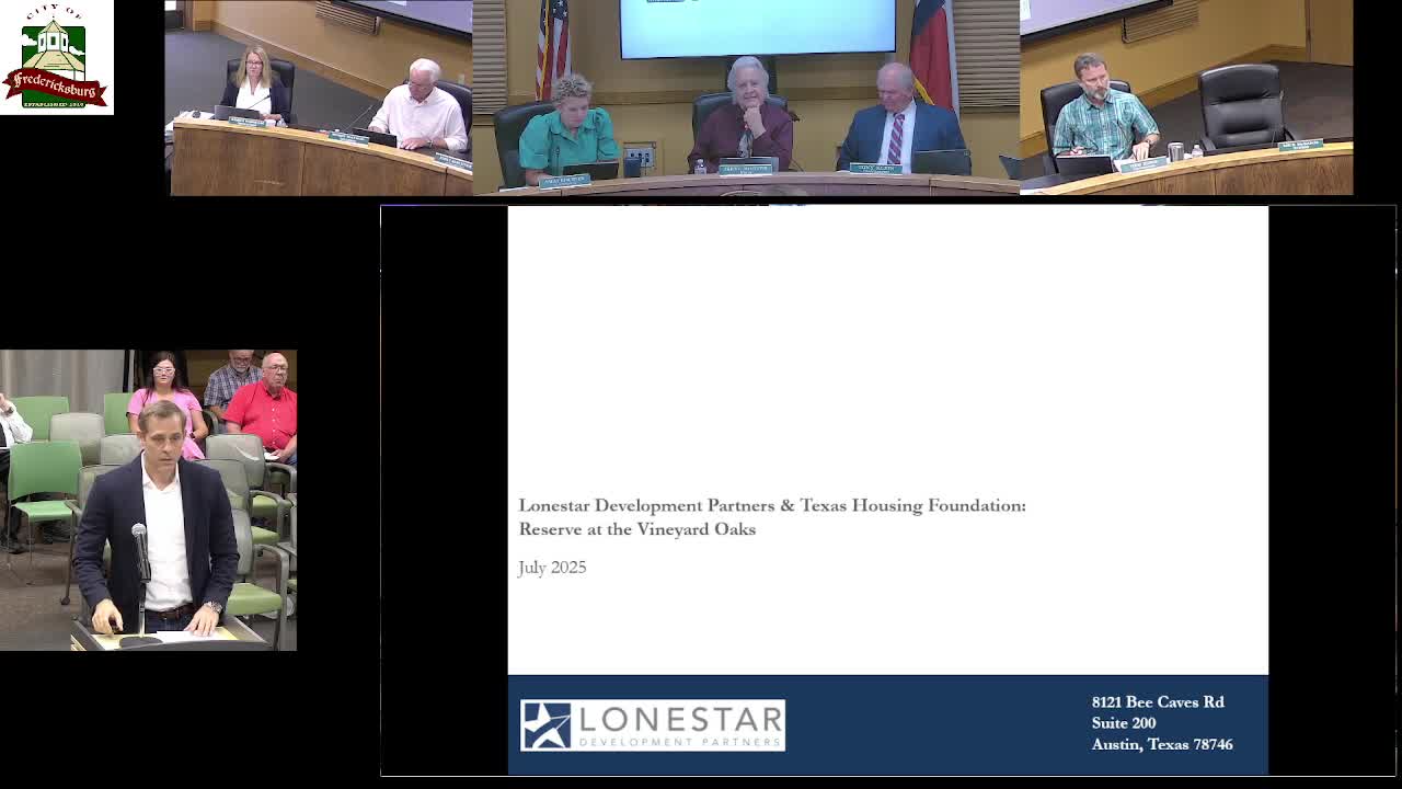 Council tables Texas Housing Foundation cooperation agreement for 150 income‑restricted units; asks for wider taxing‑entity engagement