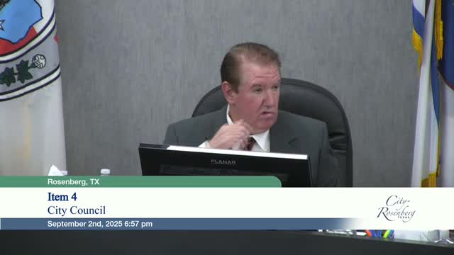 Rosenberg approves amended interlocal agreement with Fort Bend County for Copeland Road Section 3