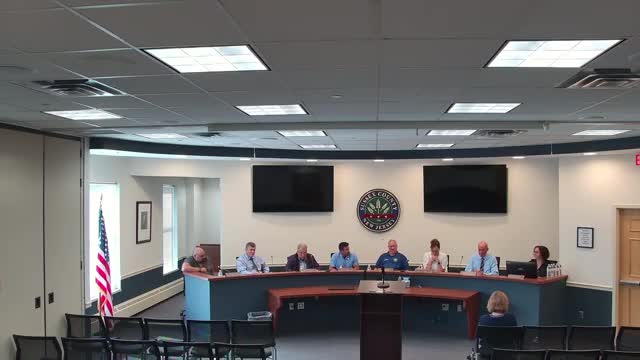 Sussex County commissioners read resolution to hold closed-door talks on PBA contract, litigation and personnel