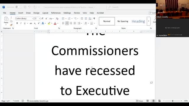 Clerk presents intergovernmental agreements; board approves coordinated election IGAs and notes Central City special-election status
