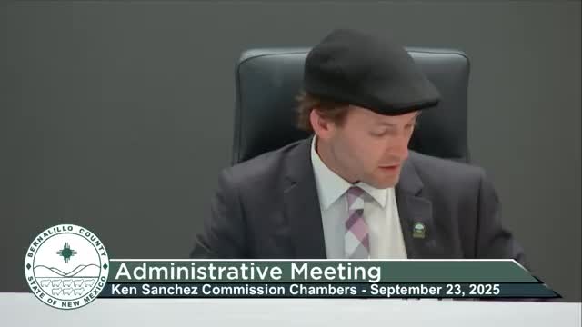 Bernalillo County Commissioners Approve Urgent Capital Improvement Program for 2025 Special Session