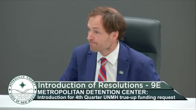 Commission hears MDC fourth‑quarter true‑up, approves $686,192 increase to medical and MAT budget