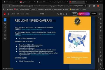 Committee hears overview of red‑light and speed‑camera evidence and enforcement challenges