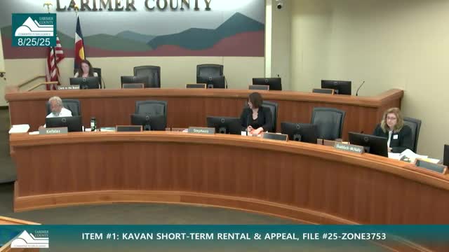 Larimer County commissioners deny Goblins Castle short‑term rental and appeal over road and safety concerns