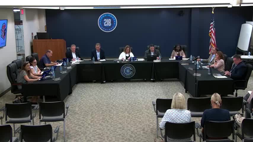 CHSD 218 board approves FY2025–26 budget on consent, OKs $36.5 million bond authorization and Palos Heights liaison