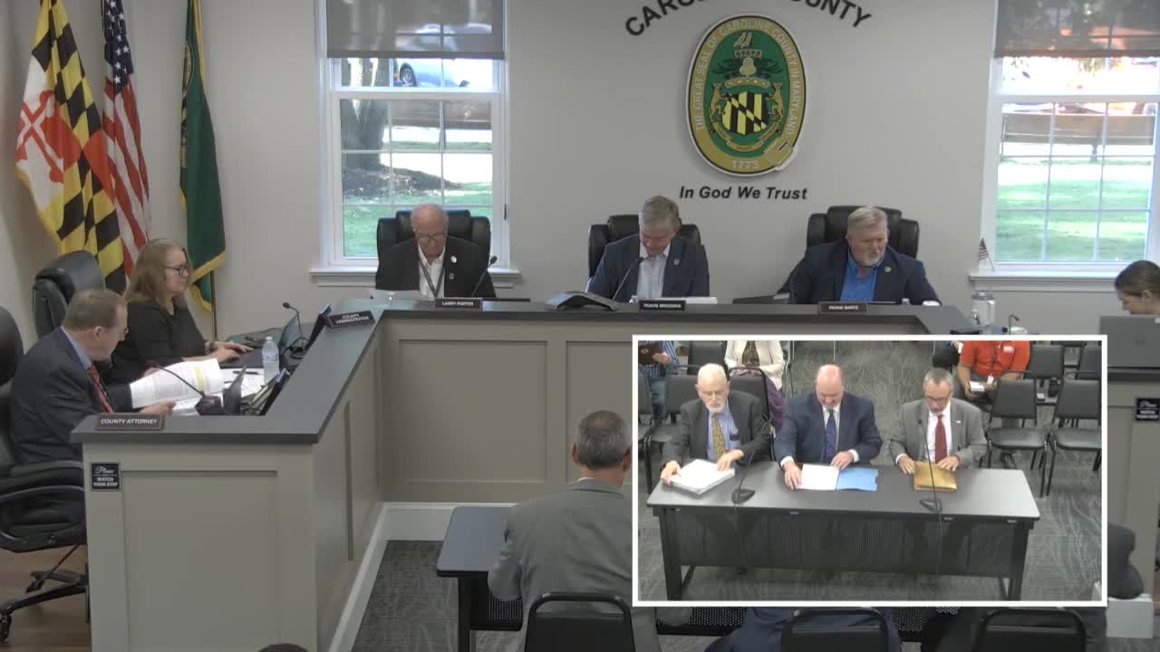 Caroline County Commission Approves FY 27 CIP for Lockerman Project and School Funding