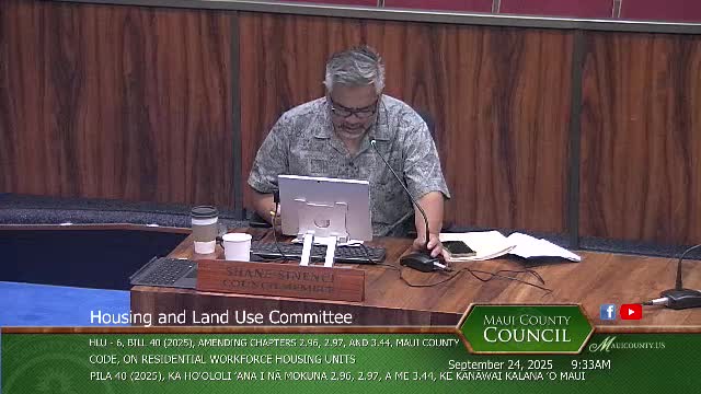 County Council Discusses Equity and Resale Price in Deed Restricted Housing