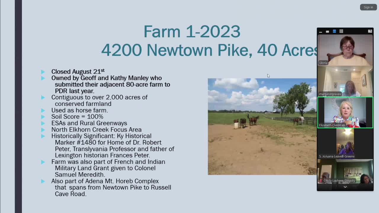 Kentucky Landowners Finalize Preservation Projects for Historic Farms