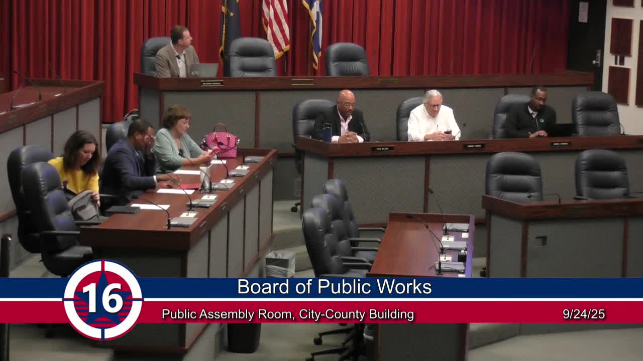 Board Of Public Works Approves September 24 Agenda And Budget Presentation
