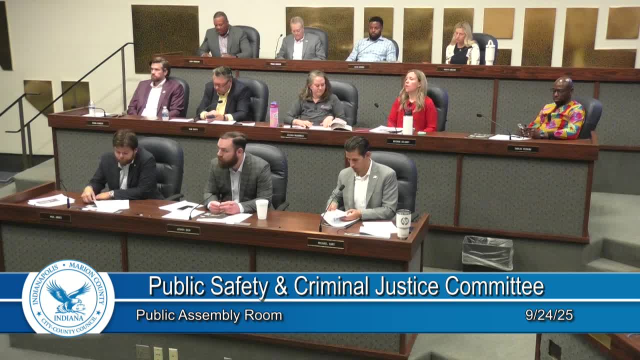 Indianapolis Council Reviews Public Safety Budget Proposals for 2026