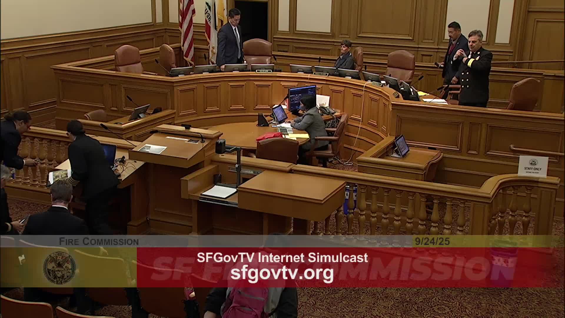 San Francisco Fire Commission Holds Regular Meeting Discussing Community Engagement and Budget Updates