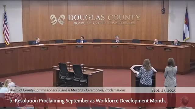 Douglas County Board Declares September Workforce Development Month