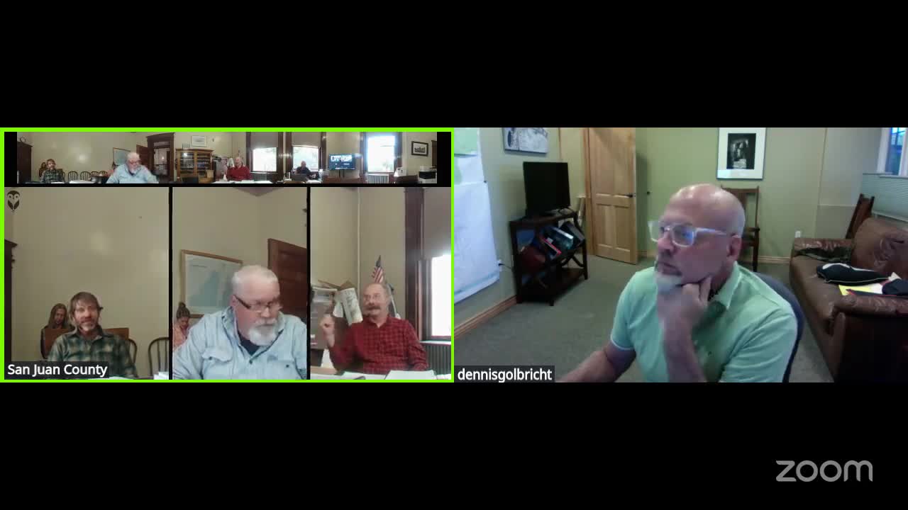 Road Supervisor Melter Updates San Juan County Commissioners on Ongoing Infrastructure Projects