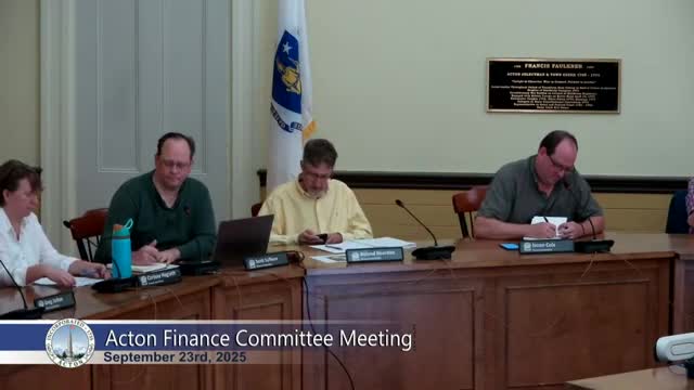 Finance Committee Discusses Multi-Year Budget Planning and ALG Process Improvements