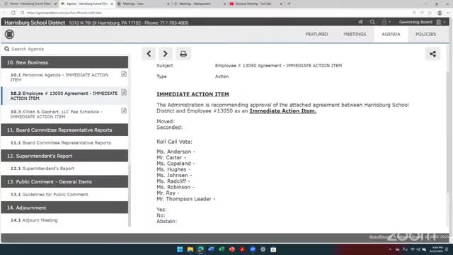Harrisburg School District Approves Employee Fee Schedule and Celebrates Homecoming Events