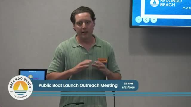 City Hosts Community Feedback Session on King Harbor Boat Launch Options