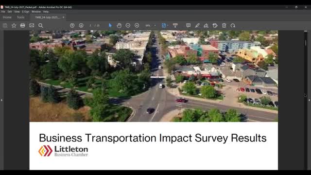 Littleton Chamber Survey Reveals Business Concerns on Parking and Traffic Issues
