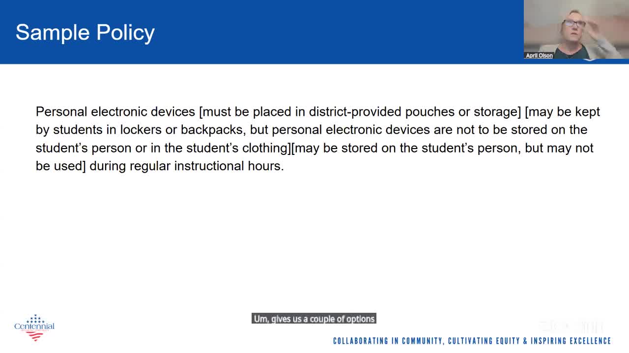 School Board Evaluates Student Cell Phone Policy for Lockers and Personal Storage