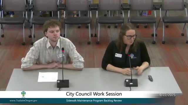 Tualatin City Council Proposes Two-Year Plan for Sidewalk Maintenance and Tree Removal