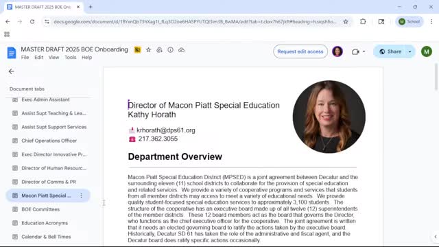 Macon‑Piatt special education cooperative presents tentative $23M budget and service overview