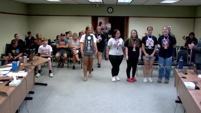 Harlem High girls bowling team honored after national championship