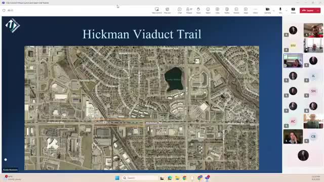 Hickman viaduct trail near completion; final safety railing to return after powder coating
