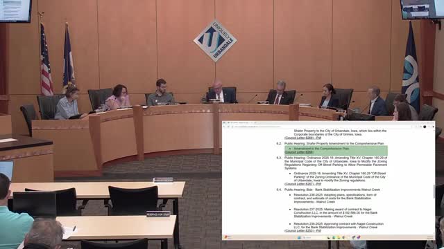 Council adopts zoning change allowing permeable pavement systems